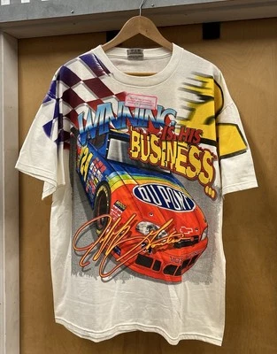 Vintage 1999 NASCAR All Over Print AOP Jeff Gordon T Shirt Mens XL - Image 1 of 4