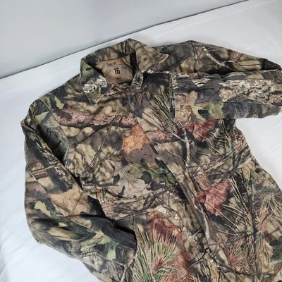 RedHead Hunting Coveralls Silent-Hide Mossy Oak Youth 16 Insulated Zipper Legs - Image 1 of 4