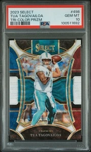 Panini Select Tua Tagovailoa 2023 nivel de suite tricolor/149 PSA 10 - Imagen 1 de 3