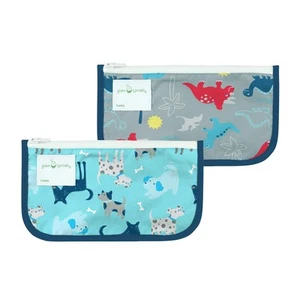 Reusable Snack Bags (2 Pack) Holds Food, Utensils, , & More Food-Safe, Waterp... - Picture 1 of 6