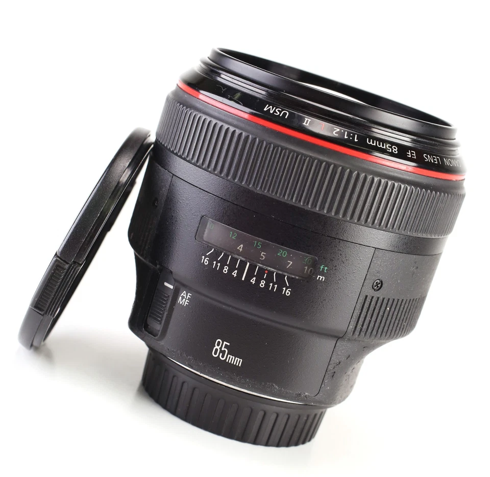 Canon EF 85mm II F1.2 L USM Autofocus Prime Lens for EOS DSLRs Front & Rear Caps - Image 1 of 4