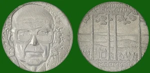FINLANDIA 1975 Presidente Kekkonen 10 Markkaa Argento FDC - Imagen 1 de 1