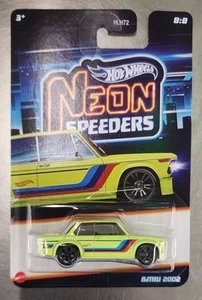 HOT WHEELS BMW 2002 NEON SPEEDERS 2025 Walmart Exclusive Green - Picture 1 of 2