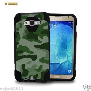 Funda verde camuflada a prueba de golpes con cubierta de respaldo para Samsung Galaxy J7 J700 - Imagen 1 de 5