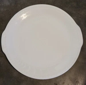 Vintage MCM Taylor Smith Taylor USA Large 12" Handled Serving Plate Rope Edge - Picture 1 of 5