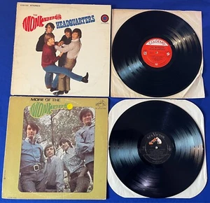 (2) vintage Monkees LP RECORD VINYL More of/Headquarters RCA/Colgems - Picture 1 of 2