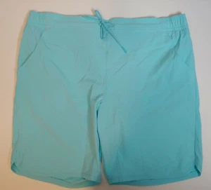 Lands End Light Sky Blue Board Swim Shorts NEW 16 Built-In Panties - Picture 1 of 7