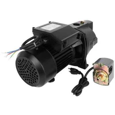 1 HP Shallow Well Jet Pump w/ Pressure Switch 17.6GPM, Hmax 216.5 ft, 115V