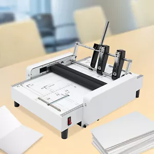 Libretto A3 rilegatrice pieghevole cucitrice carta cucitrice libro ufficio 60W - Foto 1 di 24