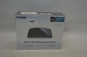 Conmutador externo D-Link DES-1008E de 8 puertos nuevo caja abierta 10/100 puertos 200 Mbps - Imagen 1 de 4