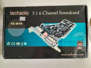 Soundkarte Soundcard Techsolo TC-B16 5,1 6 Channel PCI - Bild 1 von 6