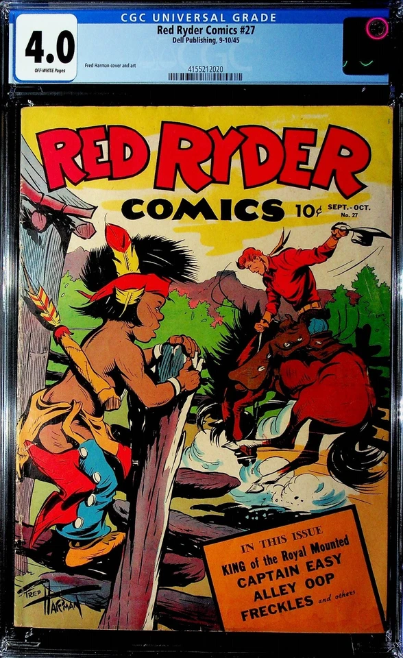 Red Ryder Comics #27 (1945) - CGC 4.0 - Fred Harman Cover & Art - Image 1 of 4