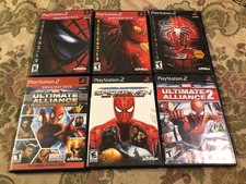 Spider-Man 1 2 3 Web Of Shadow Ultimate Alliance 1 2 Sony PlayStation 2 Ps2 Cib