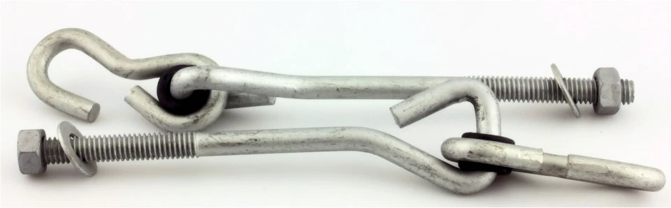 (Paquete de 5) Par de ganchos oscilantes para porche o patio de recreo - Galvanizados B73300G-GAL-U Foto 1 de 1