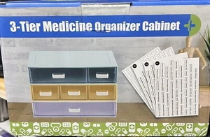 3 tier medicine organizer cabinet - Picture 1 of 2