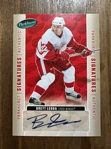 BRETT LEBDA 2005-06 Parkhurst Authentic Signatures ROOKIE AUTO #BL - Red Wings