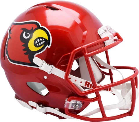 Louisville Cardinals Unsigned  FLASH Alternate Revolution  Auth. Football Helmet Cover