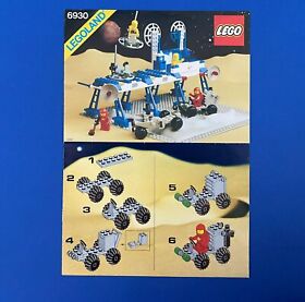 Lego 6930  Space Supply Station Instruction Manual Only Vintage Classic Space