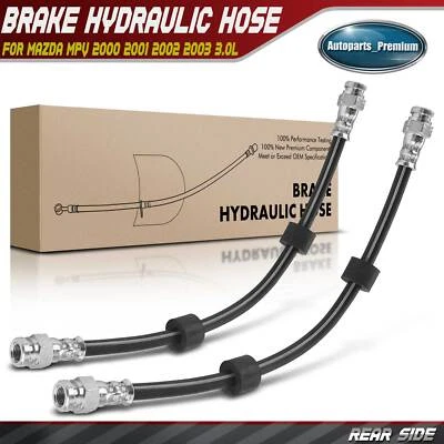 2x Manguera hidráulica de freno trasero izquierdo y derecho para Mazda MPV 2000 2001 2002 2003 3,0 L Foto 1 de 4