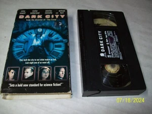 Dark City VHS Kiefer Sutherland Connelly Hurt Sci-Fi Thriller Cult VCR Movie - Picture 1 of 2