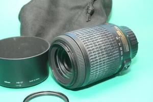Nikon Nikkor AF-S 55-200mm VR (Stabi DEFECTUOSO, lentes/AF/tapas impecables) - Imagen 1 de 3