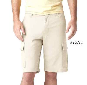 DOCKERS $60 NUEVOS Pantalones Cortos de Carga Beige Algodón Frontal Plano Grande Hombres 44 Calidad - Imagen 1 de 7