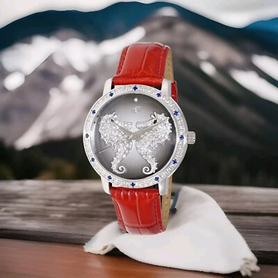 Seahorse Ladies Wrist Watch by Adee kaye with Austrian Stone Wrist AK2002-LRG - Image 1 of 4