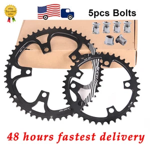Anillo de cadena para bicicleta de carretera BUCKLOS 110BCD 34/50T 36/52T 39/53T placa 8/9/10/11 velocidad EE. UU. - Imagen 1 de 11