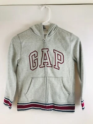 Sudadera con Capucha Gap Niños Talla Mediana Gris Brezo Cremallera Completa Sudadera con Capucha Manga Larga EMB Foto 1 de 4