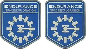 Interstellar Movie Endurance Space Exploration Patch | 2PC iron on Sew  4"x3.25" - Picture 1 of 1