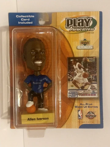 ALLEN IVERSON ALL STAR 76ERS BOBBLE HEAD COLLECTIBLES NEW BASKETBALL NBA 2001 Cover