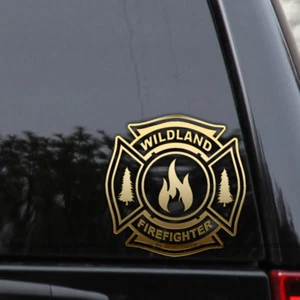 Wildland Firefighter Fire Rescue Vinyl Decal Sticker - Picture 1 of 2
