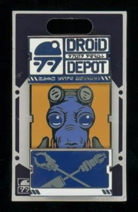 Star Wars Galaxy's Edge Droid Depot Logo Mubo Slider Disney Pin - Picture 1 of 1