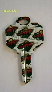 MINNESOTA WILD SCHLAGE SC1 HOUSE KEY BLANK - Picture 1 of 1