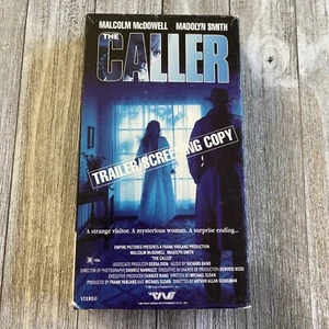 The Caller (VHS) OOP VHS Screening Copy / PROMO Malcolm McDowell RARE - Foto 1 di 3
