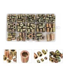 All-in-One 230 Pcs Metric Bolt Assortment with Threaded Inserts - Hex Nuts