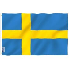 Anley Fly Breeze 3x5 Foot Sweden Flag Swedish Banner Flags Polyester 3 X 5 Ft