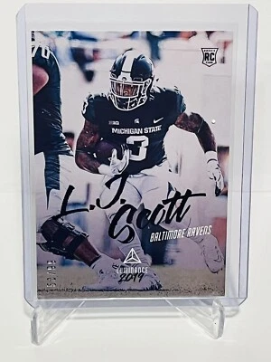 LJ Scott 2019 Panini Luminance Rookies Blue 50/99 #161 Rookie RC - Image 1 of 3