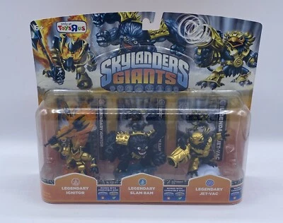 Skylanders Giants ОШИБКА ФОРМА ЛЕГЕНДАРНЫЙ JET-VAC Опечатка 3 Упаковки Slam Bam Ignitor - Изображение 1 из 4