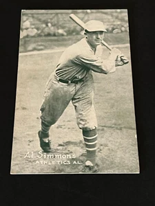 1925-31 B.B. Exhibit/postcard back--Al Simmons- Phil. Athletics--(front view) - Picture 1 of 13