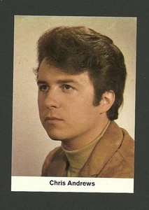 Chris Andrews 1969 Rare Pop Rock Card Germany - Picture 1 of 1