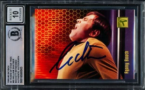 William Shatner 1995-96 Skybox Card Star Trek Captain Kirk Gem 10 Auto Beckett 7 - Picture 1 of 2