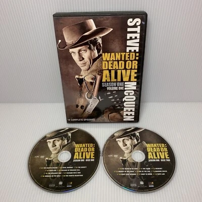 Wanted: Dead or Alive - Season 1, Vol. 1 (DVD, 1958, 2-Disc Set) Steve McQueen - Image 1 of 4