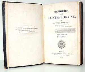Ida Saint-Elme. Mémoires d'une contemporaine, ou souvenirs d'une femme. 1828 - Picture 1 of 5