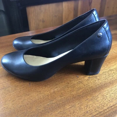 Zapatos de salón Hush Puppies Imagery para mujer talla 5,5 de cuero negro  Foto 1 de 4