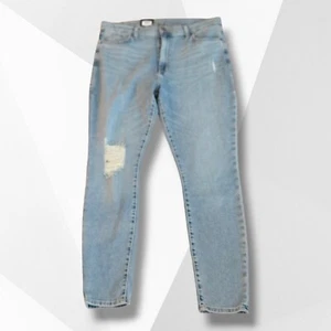 Rock & Republic Womens 18 Long High Roller High Rise Skinny Jeans Med Wash - Picture 1 of 11
