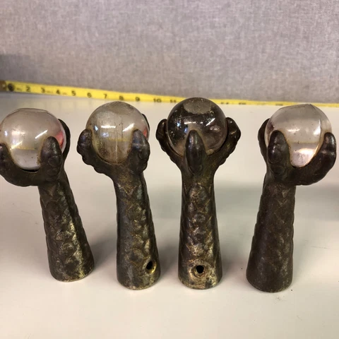 4 cast iron  claw and ball feet ,  furniture legs(BCEE3254) Cover