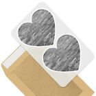 2 x Heart Stickers 10 cm - BW - Teal Stone Wall Interior Design #36752