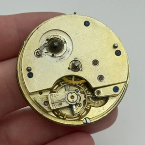 44.8mm Antique Henry E Peck London Swiss Key Wound Pocket Watch Movement PARTS - Picture 1 of 21
