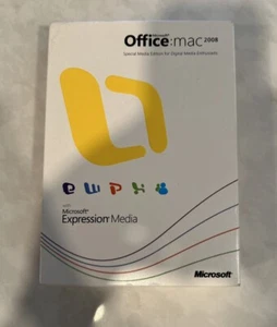 Microsoft Office Mac 2008 with Microsoft Expression Media W/ Key - Picture 1 of 8